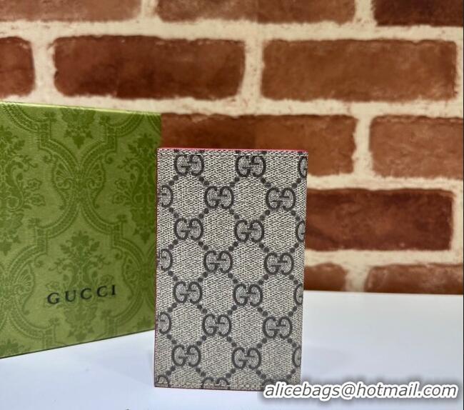 Super Quality Gucci Long Card Case with GG Detail 768249 Red Leather 2023
