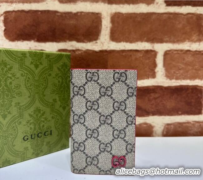 Super Quality Gucci Long Card Case with GG Detail 768249 Red Leather 2023