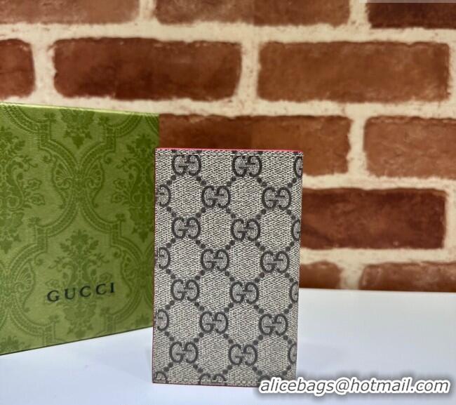 Super Quality Gucci Long Card Case with GG Detail 768249 Red Leather 2023