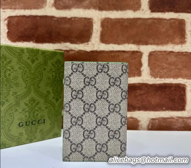 Good Product Gucci Long Card Case with GG Detail 768249 Green Leather 2023