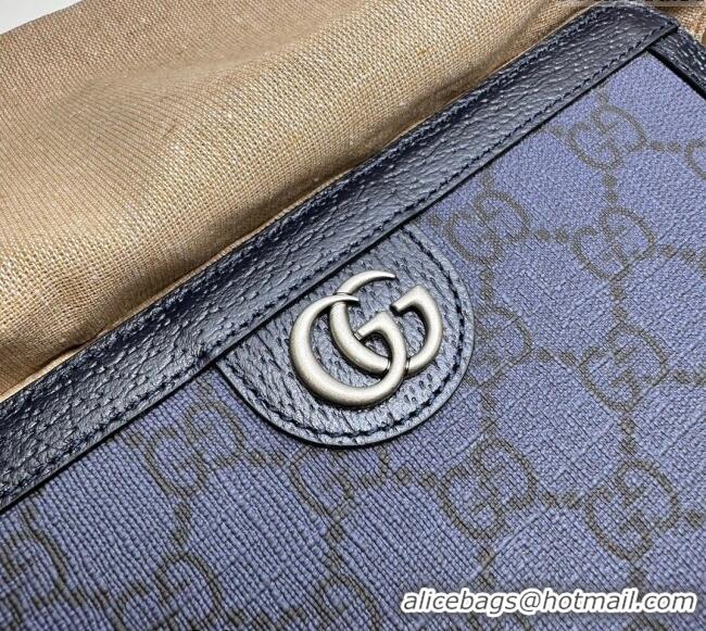 Good Product Gucci Ophidia Zip Around Wallet ‎706844 Dark Blue 2023