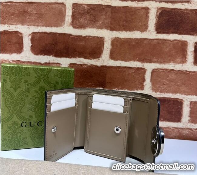 Famous Brand Gucci Petite GG Canvas Medium Wallet 760197 Beige 2023