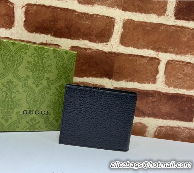 Buy Fashionable Gucci Leather Bi-Fold Wallet with Gucci Logo 771148 Black 2024