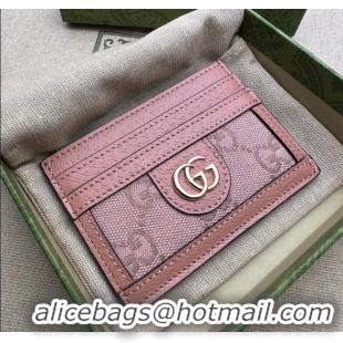 Trendy Design Gucci GG Web Canvas Ophidia Card Case ‎523159 Pink 2024