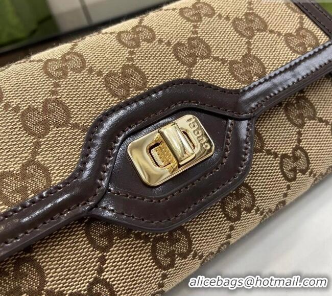 Low Cost Gucci Luce GG Canvas Continental Wallet 790034 Beige/Brown 2024