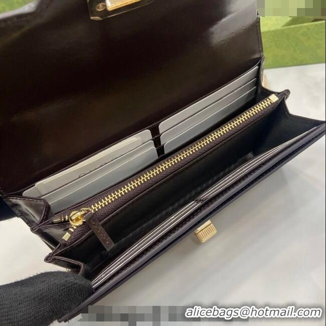 Low Cost Gucci Luce GG Canvas Continental Wallet 790034 Beige/Brown 2024