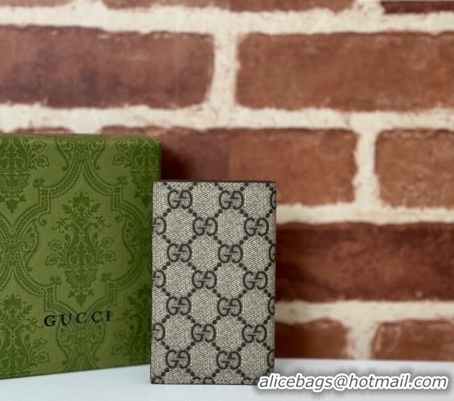Best Price Gucci Long Card Case with GG Detail 768249 Brown Leather 2024