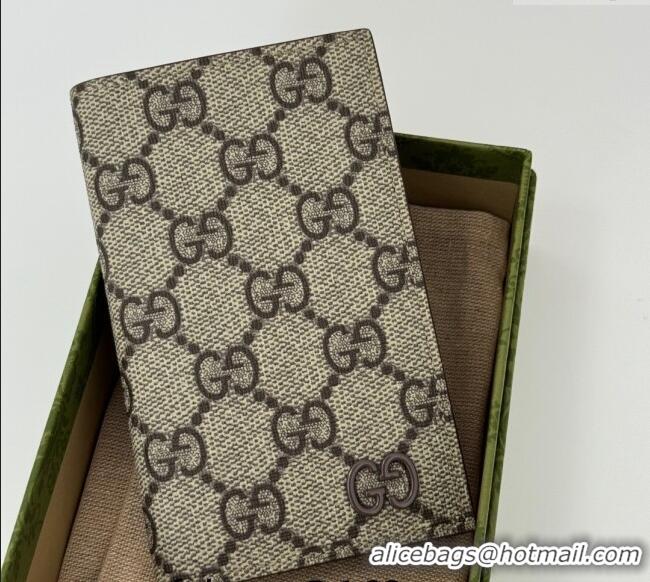 Best Price Gucci Long Card Case with GG Detail 768249 Brown Leather 2024