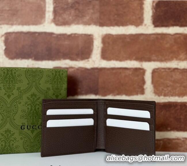Promotional Gucci Wallet with GG Detail ‎768243 Brown 2024