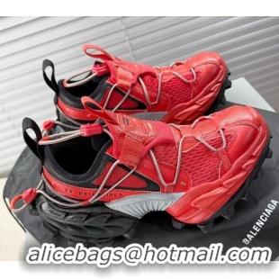 Good Quality Balenciaga Hike Sneakers in Mesh Red 0604053