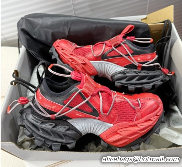 Good Quality Balenciaga Hike Sneakers in Mesh Red 0604053