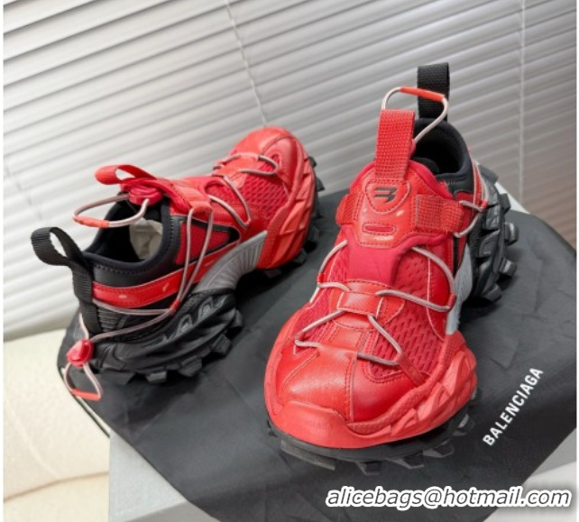 Good Quality Balenciaga Hike Sneakers in Mesh Red 0604053