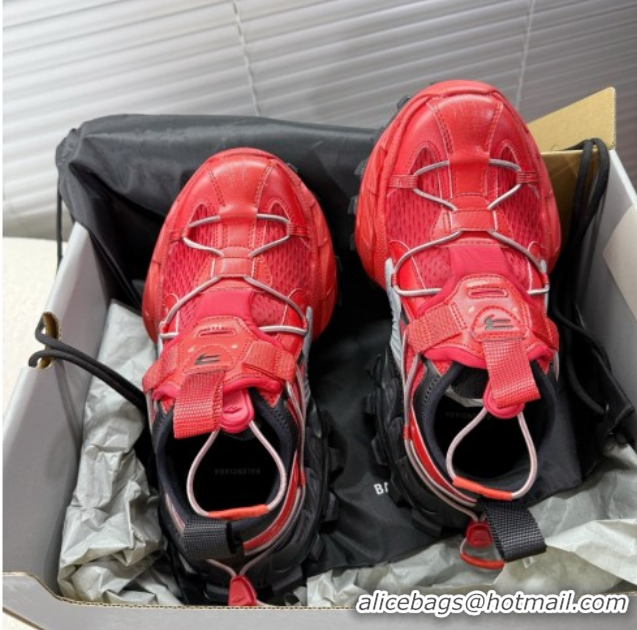 Good Quality Balenciaga Hike Sneakers in Mesh Red 0604053