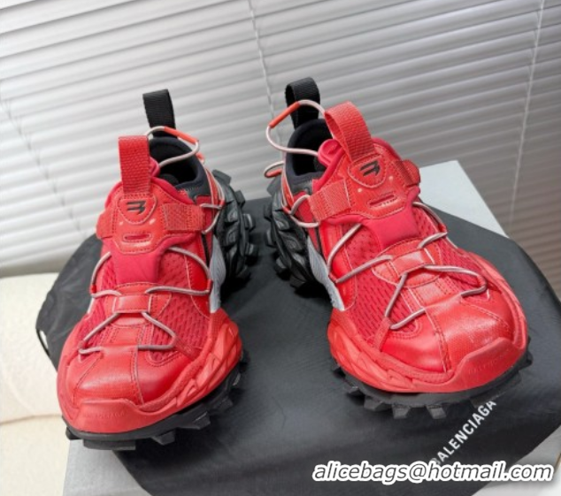 Good Quality Balenciaga Hike Sneakers in Mesh Red 0604053