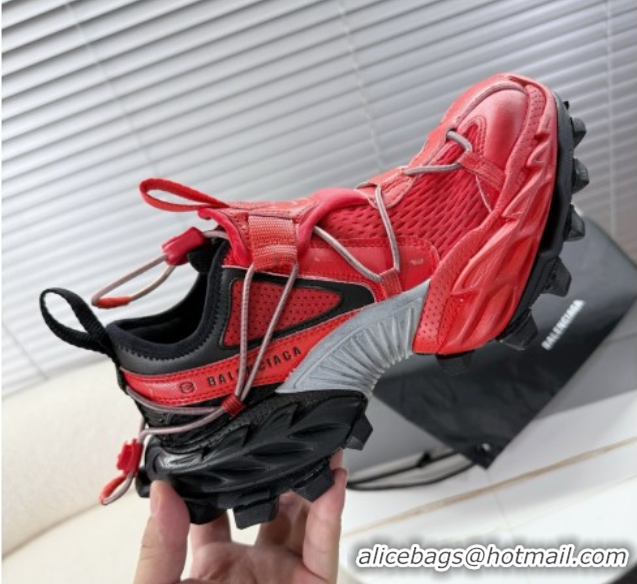 Good Quality Balenciaga Hike Sneakers in Mesh Red 0604053