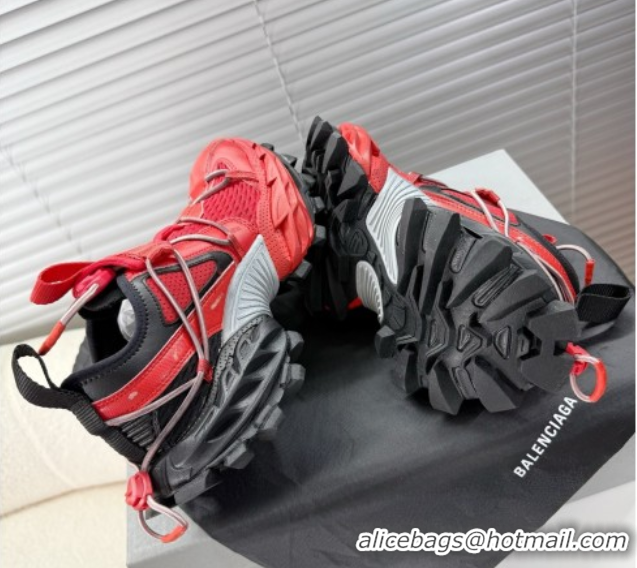 Good Quality Balenciaga Hike Sneakers in Mesh Red 0604053