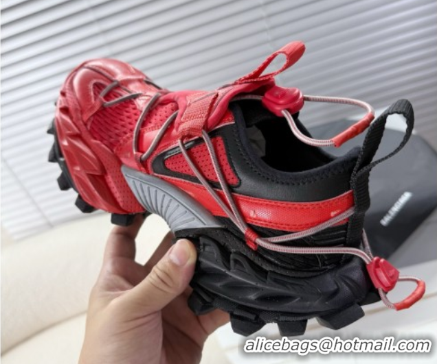 Good Quality Balenciaga Hike Sneakers in Mesh Red 0604053
