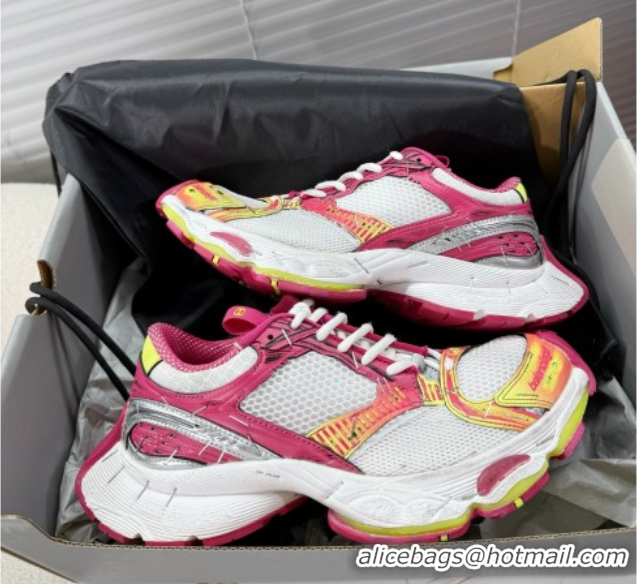 Low Price Balenciaga Stapler Sneakers in Mesh Pink/White 0604057