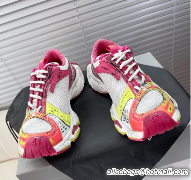 Low Price Balenciaga Stapler Sneakers in Mesh Pink/White 0604057