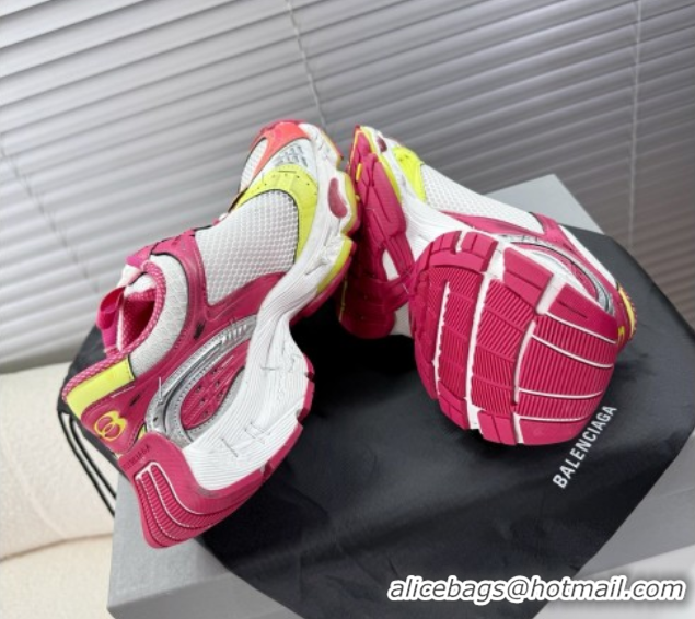 Low Price Balenciaga Stapler Sneakers in Mesh Pink/White 0604057