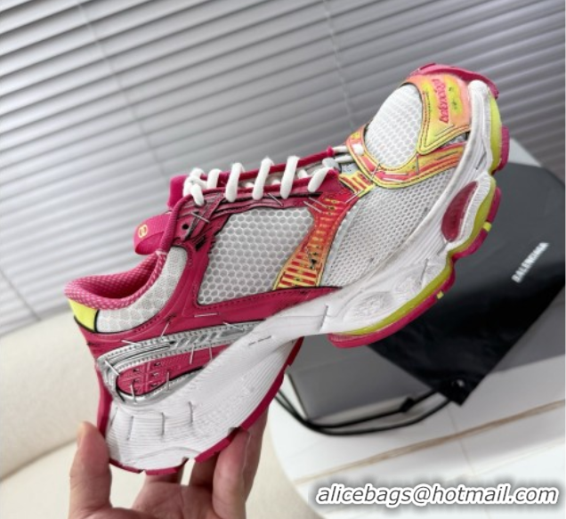 Low Price Balenciaga Stapler Sneakers in Mesh Pink/White 0604057