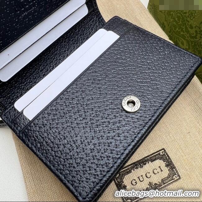 Grade Design Gucci Horsebit 1955 GG Canvas Card Case Wallet 621887 Blue 2024