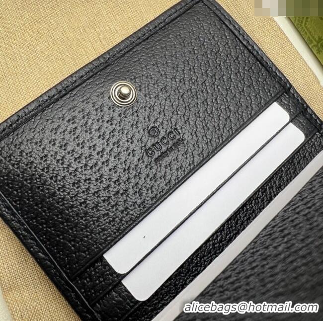 Grade Design Gucci Horsebit 1955 GG Canvas Card Case Wallet 621887 Blue 2024