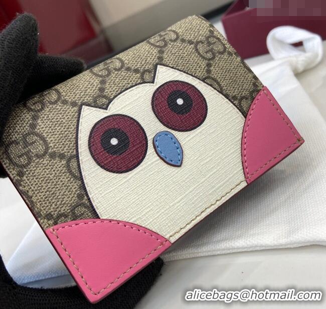 Well Crafted Gucci GG Canvas Mini Compact Wallet with Owl Detail 818767 2025