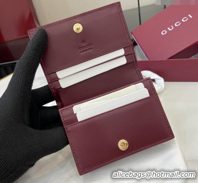 New Fashion Gucci GG Canvas Mini Compact Wallet with Dog Detail 818767 2025