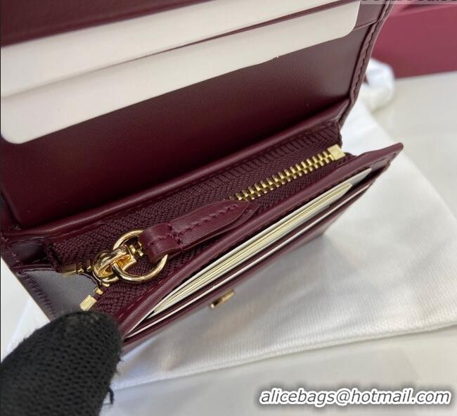 New Fashion Gucci GG Canvas Mini Compact Wallet with Dog Detail 818767 2025