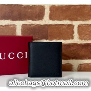 Well Crafted Gucci Mens Bi-fold Embossed Wallet 818949 Black 2025