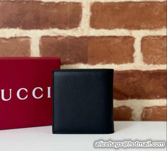 Well Crafted Gucci Mens Bi-fold Embossed Wallet 818949 Black 2025