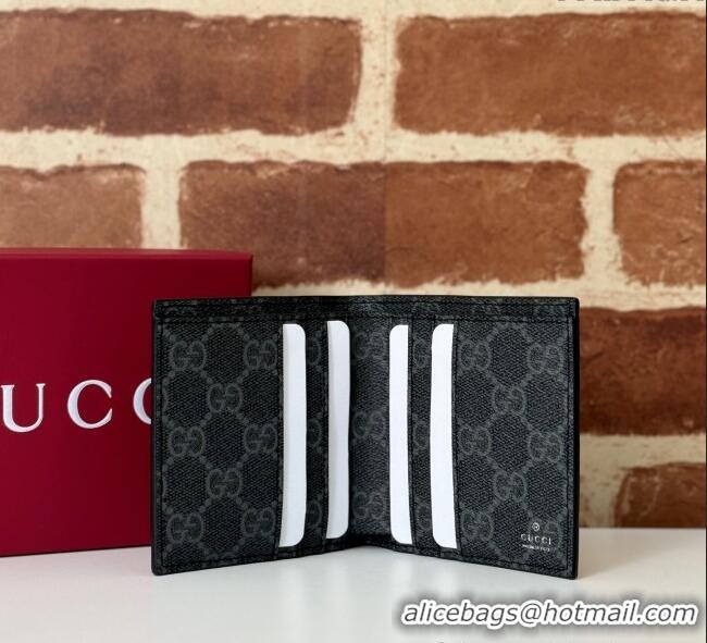 Well Crafted Gucci Mens Bi-fold Embossed Wallet 818949 Black 2025