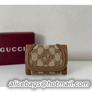 Famous Brand Gucci Blondie Wallet GG Canvas 818811 Brown 2025