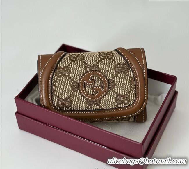 Famous Brand Gucci Blondie Wallet GG Canvas 818811 Brown 2025