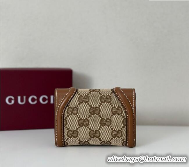 Famous Brand Gucci Blondie Wallet GG Canvas 818811 Brown 2025