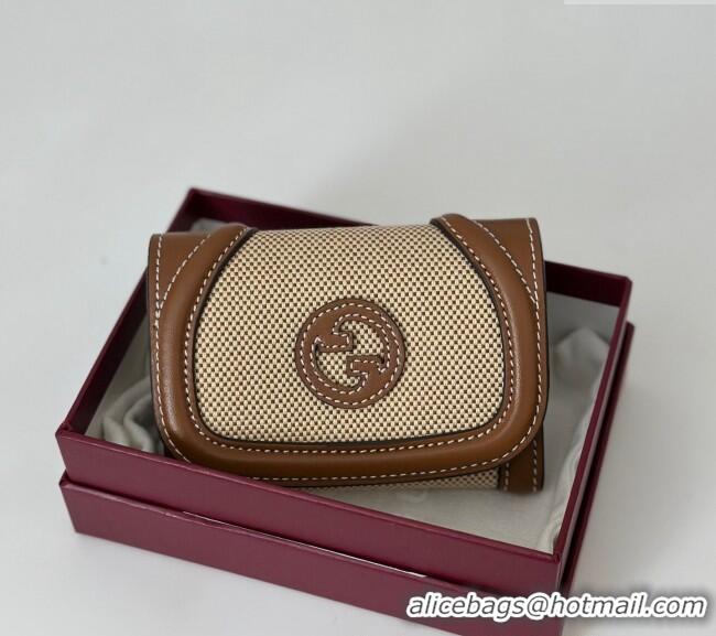 Big Discount Gucci Blondie Wallet Canvas/Leather 818811 Brown 2025