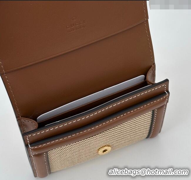 Big Discount Gucci Blondie Wallet Canvas/Leather 818811 Brown 2025