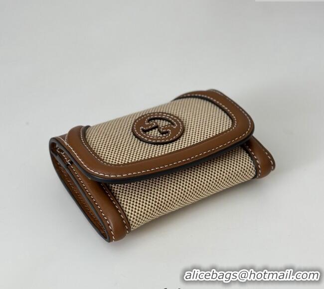 Big Discount Gucci Blondie Wallet Canvas/Leather 818811 Brown 2025