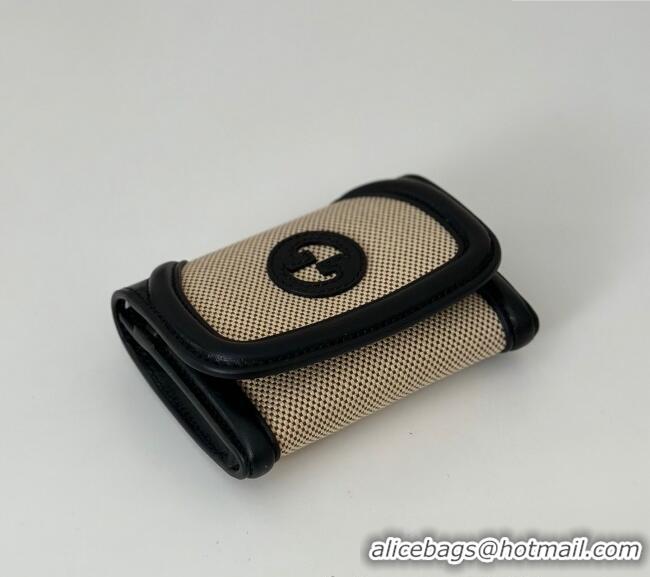 Popular Style Gucci Blondie Wallet Canvas With Leather 818811 Black 2025
