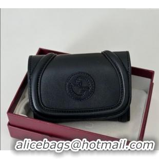Top Grade Gucci Blondie Wallet Calf Leather 818811 Black 2025