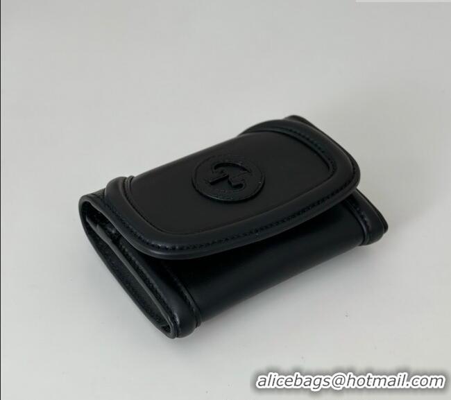 Top Grade Gucci Blondie Wallet Calf Leather 818811 Black 2025