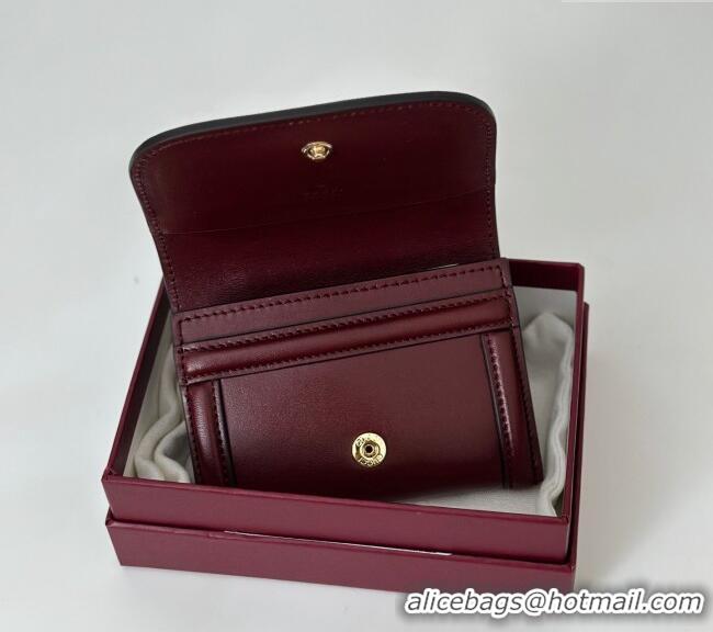 Top Design Gucci Blondie Wallet in Leather 818811 Burgundy 2025