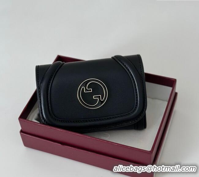 Top Grade Gucci Blondie Wallet in Leather 818811 Black 2025