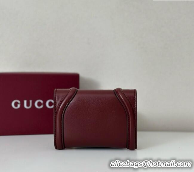 Buy Fashionable Gucci Blondie Wallet in Leather 818811 Burgundy 2025