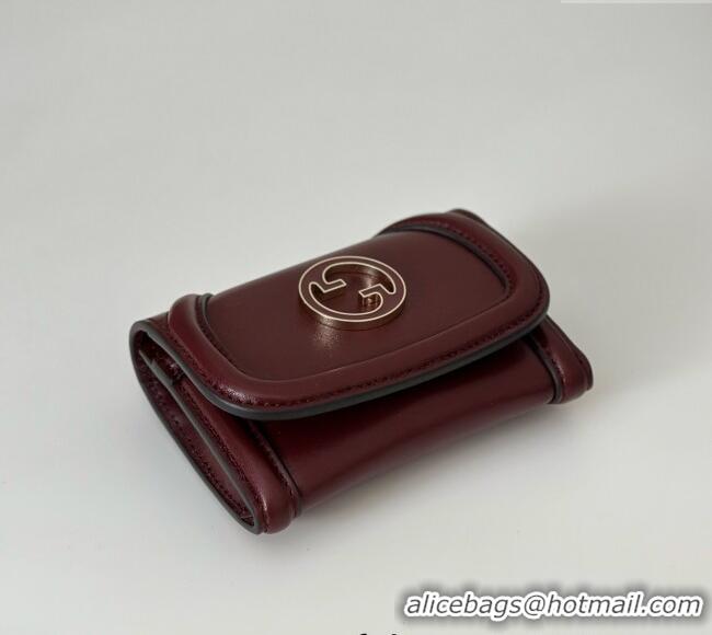Buy Fashionable Gucci Blondie Wallet in Leather 818811 Burgundy 2025