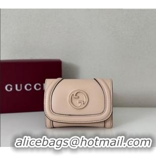 Free Shipping Discount Gucci Blondie Wallet in Leather 818811 Nude Pink 2025
