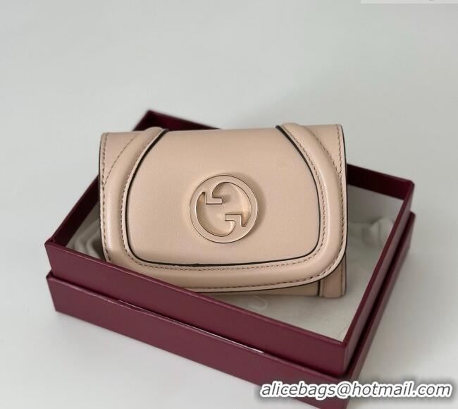 Free Shipping Discount Gucci Blondie Wallet in Leather 818811 Nude Pink 2025