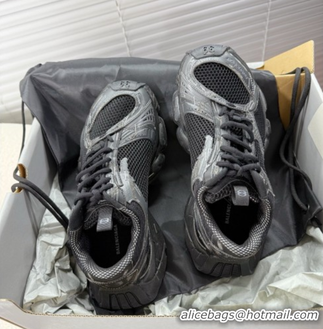 Grade Quality Balenciaga Stapler Sneakers in Mesh Black 0604060