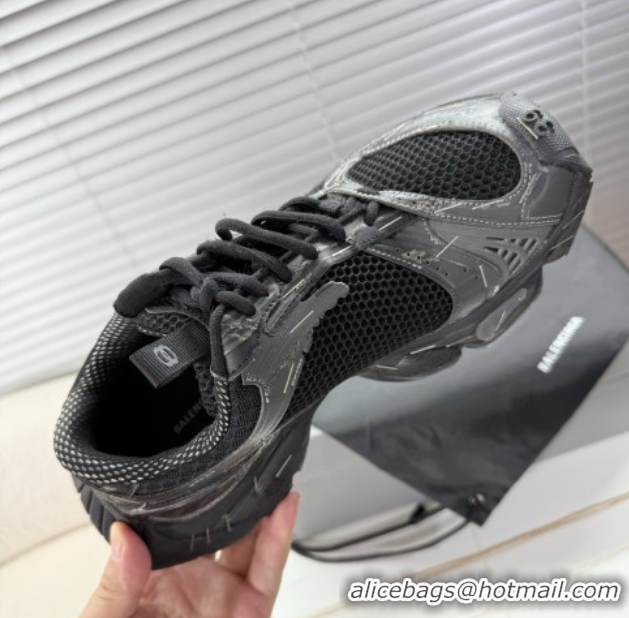 Grade Quality Balenciaga Stapler Sneakers in Mesh Black 0604060